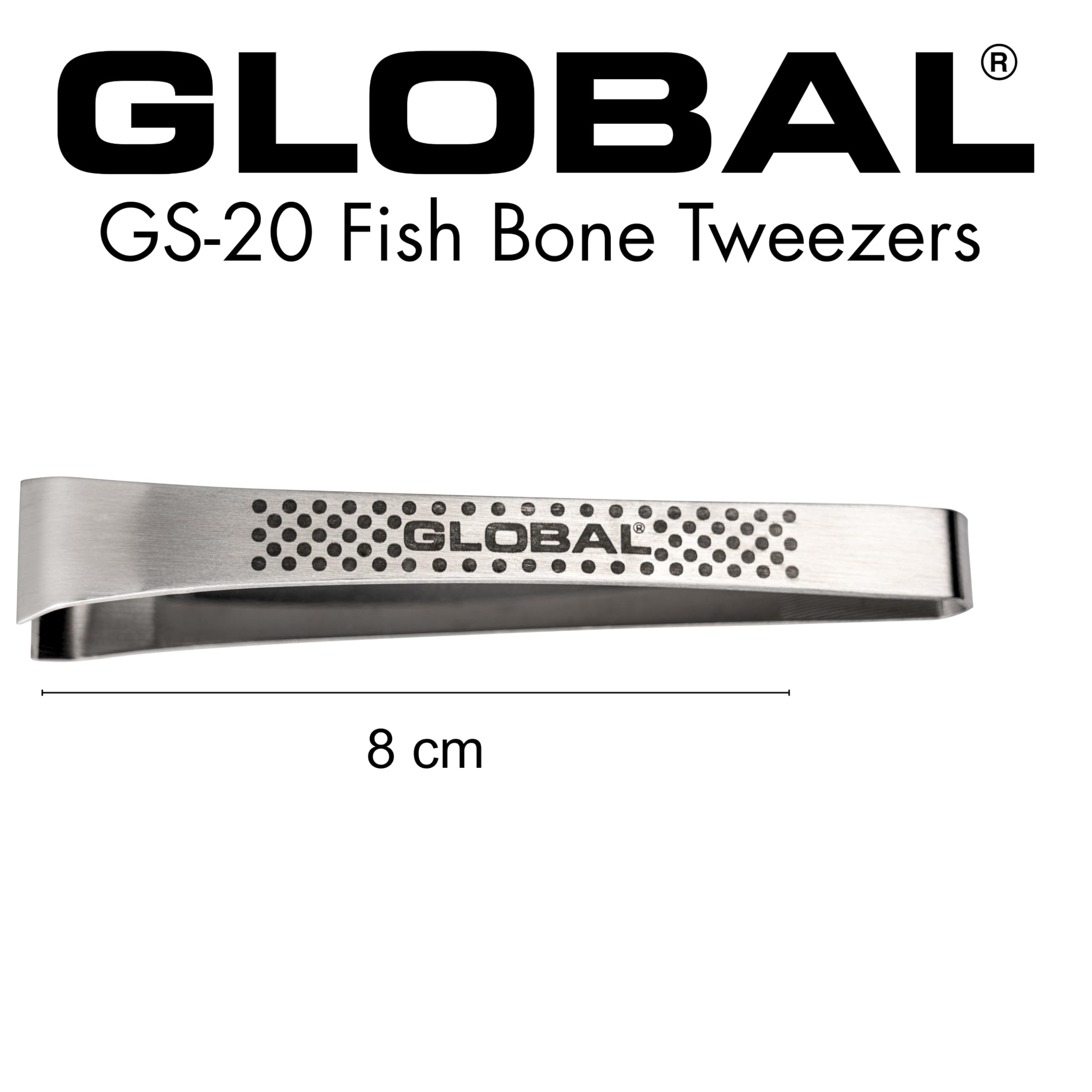 Global 4 1/2 inch Fish Bone Tweezers, Stainless Steel, GS-20/B - Image 3