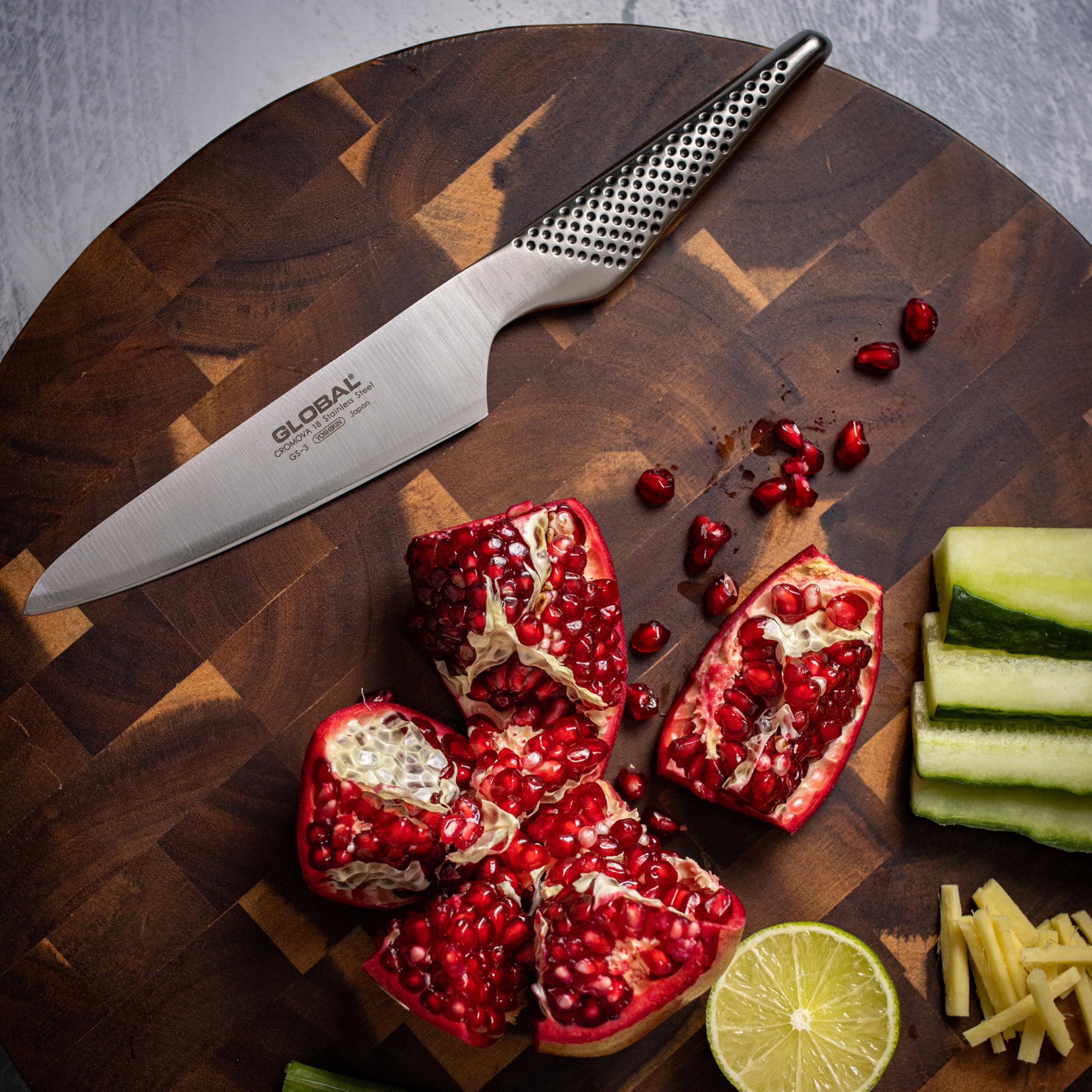 Global 5 inch Chef's Utility Knife - Lightweight Japanese Stainless Steel, Razor-Sharp Edge, Made in Japan, GS-3 - Image 10