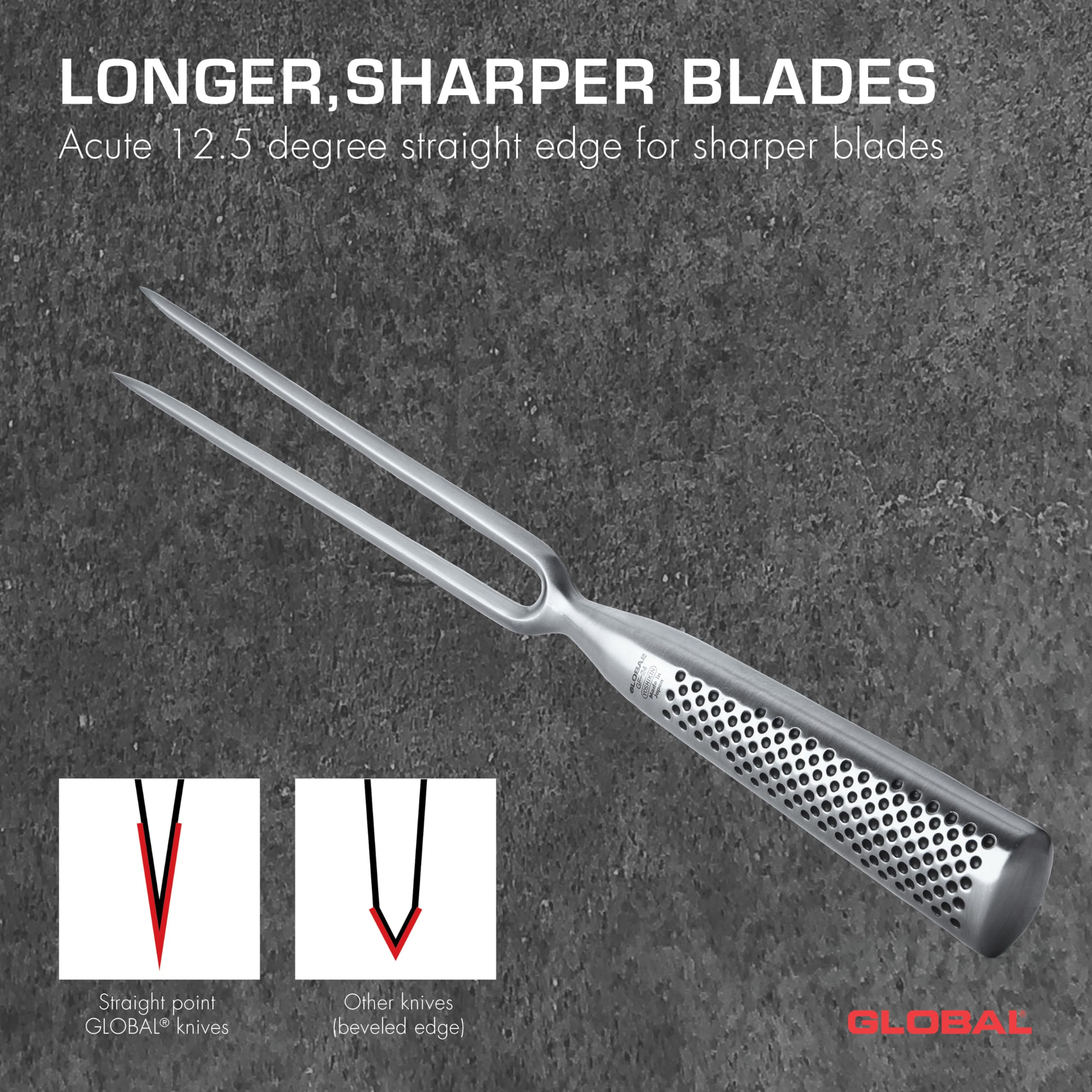 Global 7 inch Forged Straight Carving Fork - Lightweight Japanese Stainless Steel, Made in Japan, GF-24 - Image 4