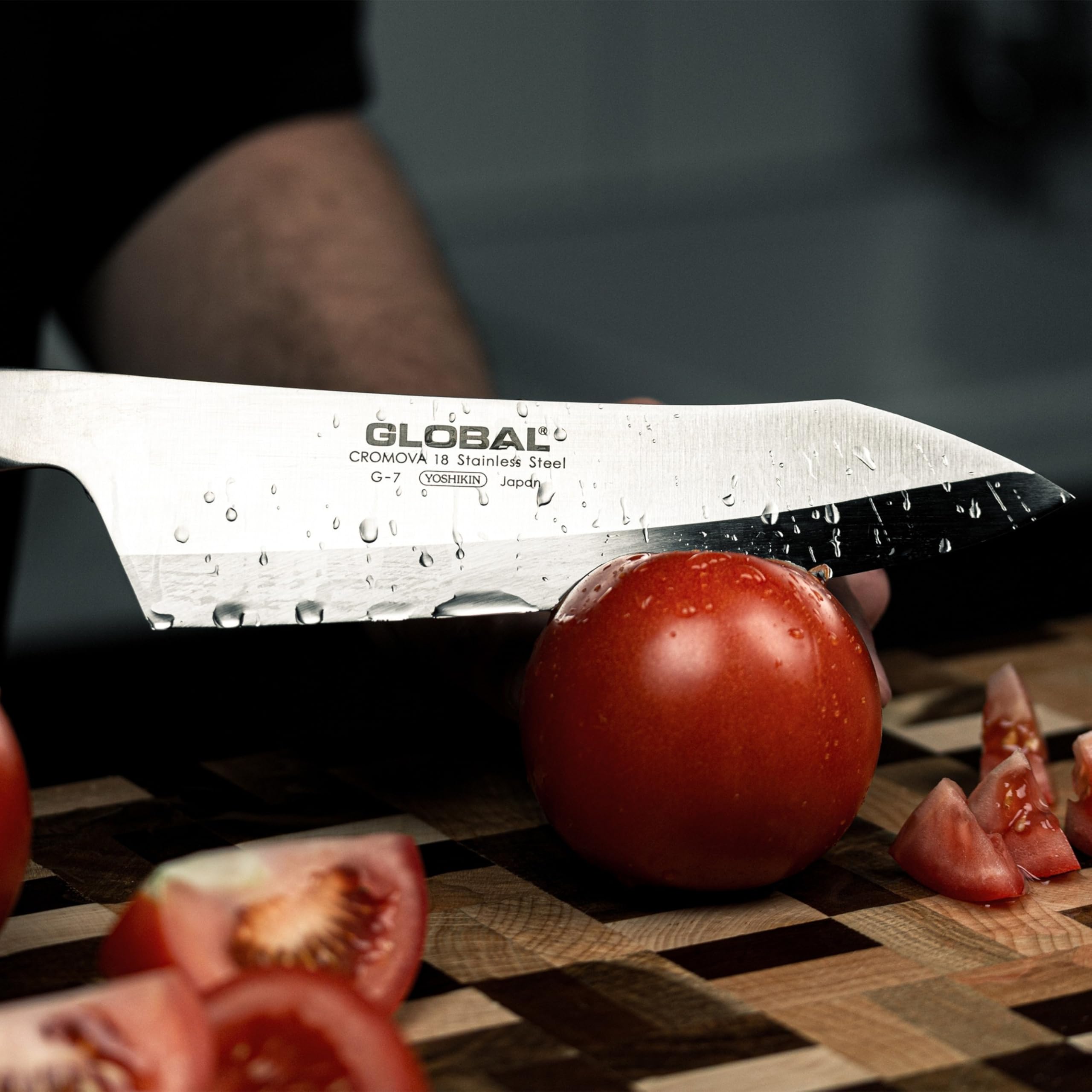 Global 7 Inch Right-Handed Deba Knife - Lightweight Japanese Stainless Steel, Razor-Sharp Edge, Made in Japan, G-7R - Image 3