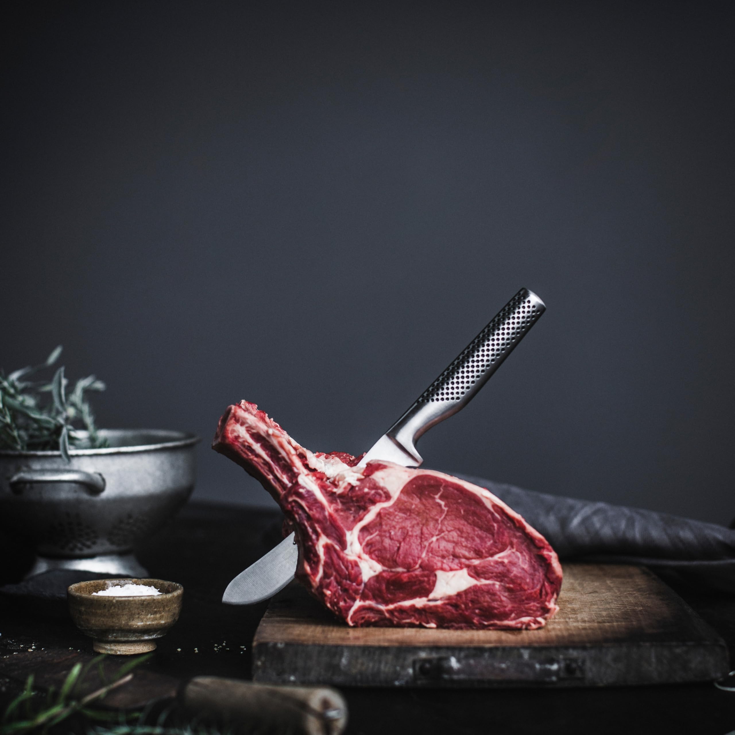 Global GF-27-7 inch, 16cm Heavyweight Butcher's Knife, 7 inch, Stainless Steel - Image 3