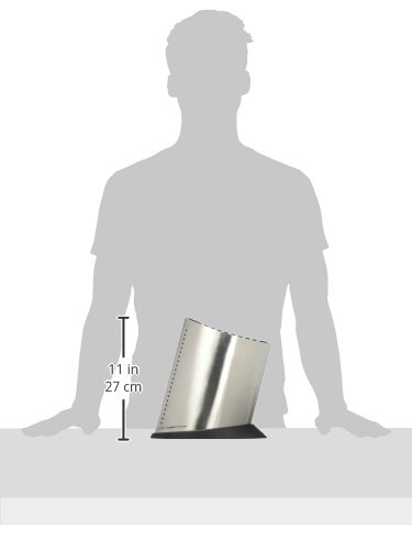 Global GKB-52-10 Slot Ship Shape Knife Block - Stainless Steel - Image 3