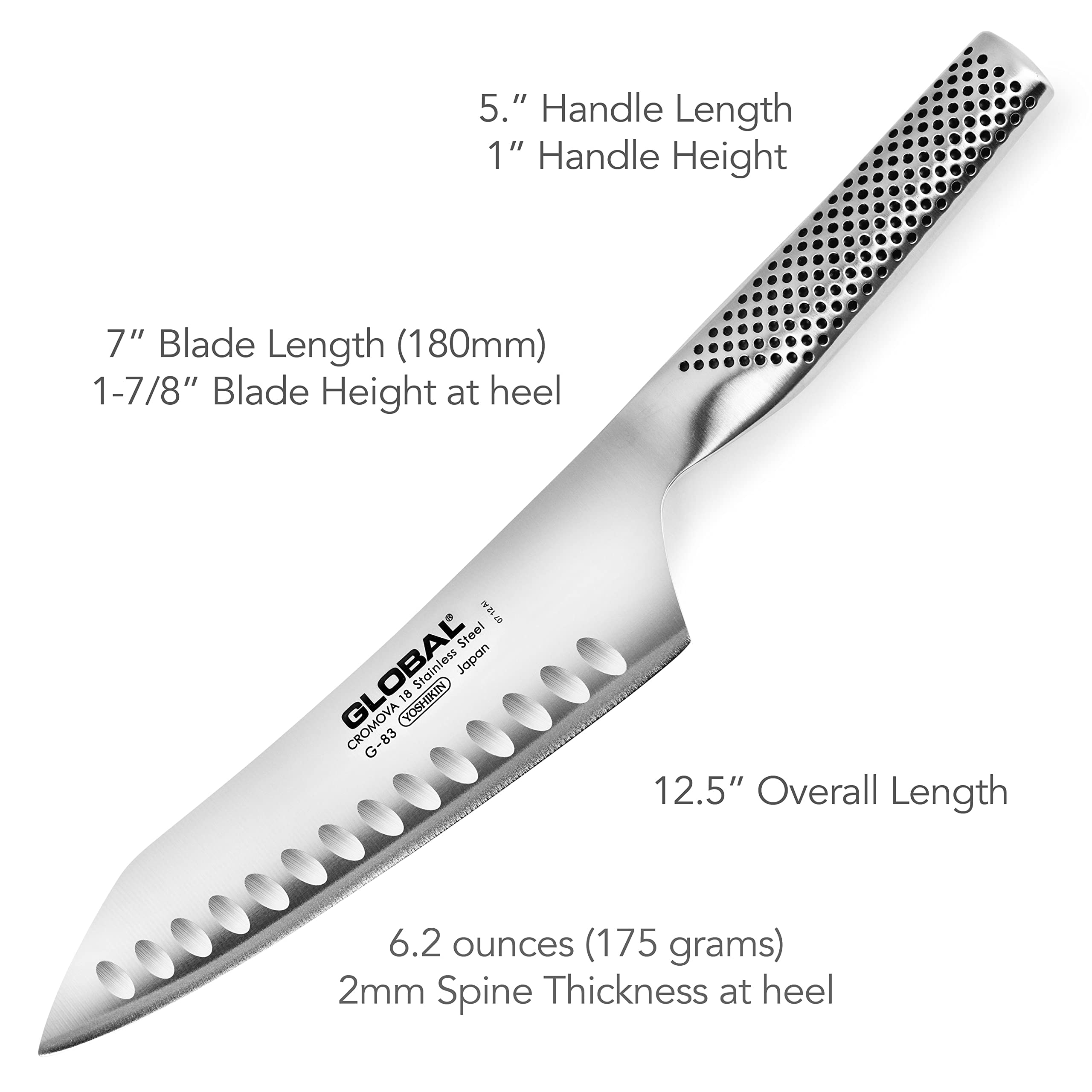 Global Knife Set with Asian Chef’s, Prep and Paring Knives – Stainless Steel, 3 Piece - Image 6