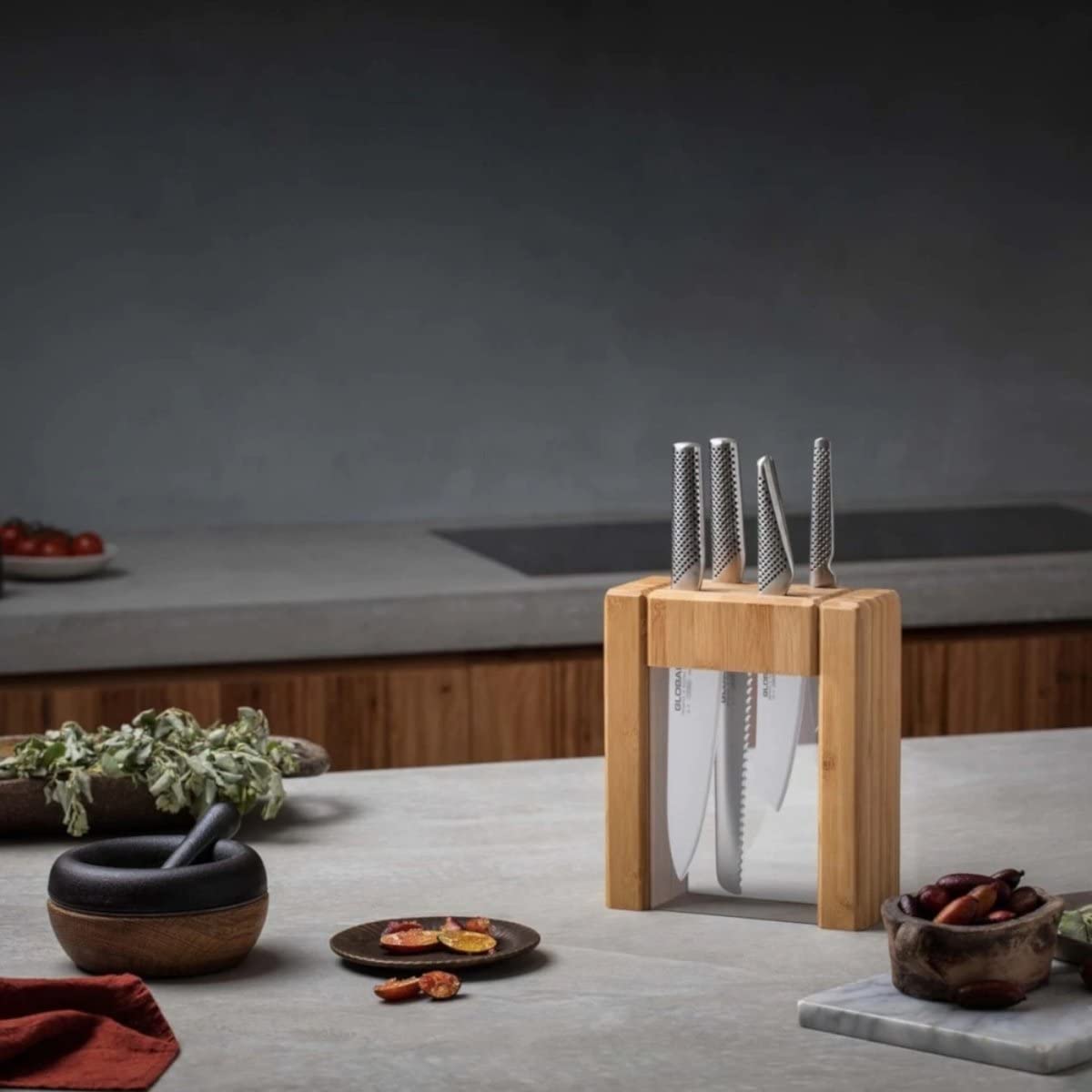 Global Teikoku 5 Piece Knife Block Set - Image 3