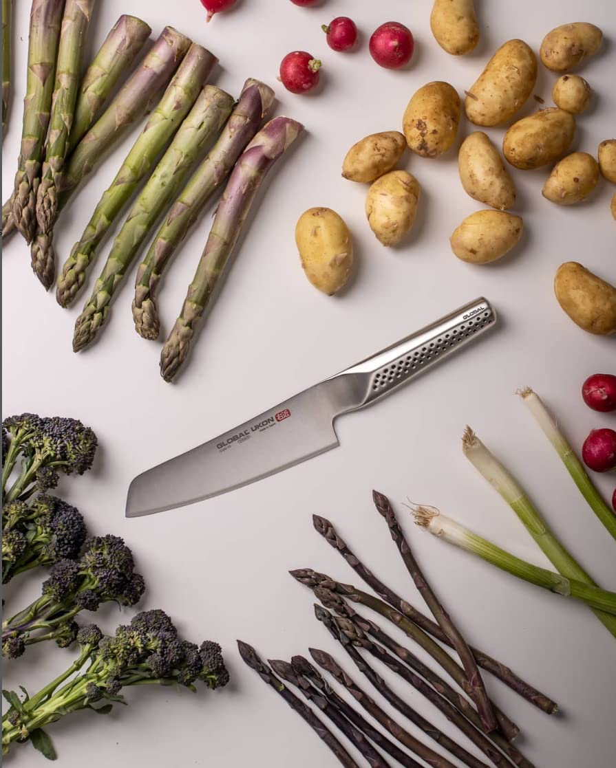 Global Ukon 2-Piece Knife Set/2, Featuring: 8 inch Chef, 3.5 inch Paring, Stainless Steel - Image 4