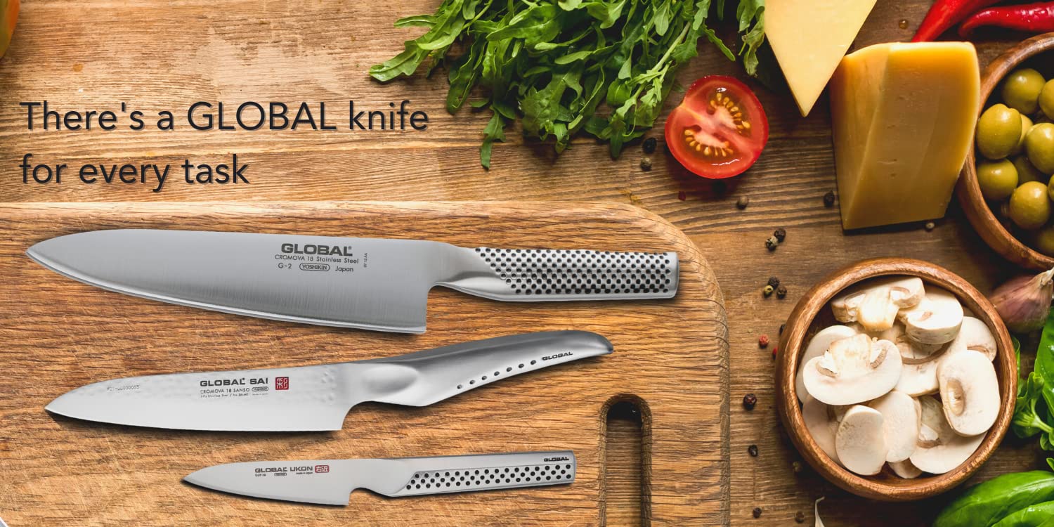 Global Ukon 2-Piece Knife Set/2, Featuring: 8 inch Chef, 3.5 inch Paring, Stainless Steel - Image 6